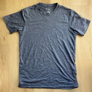 Like New Ibex Men's Paradox SS Shirt Midnight Navy Heather Merino Tencel Rrp $80